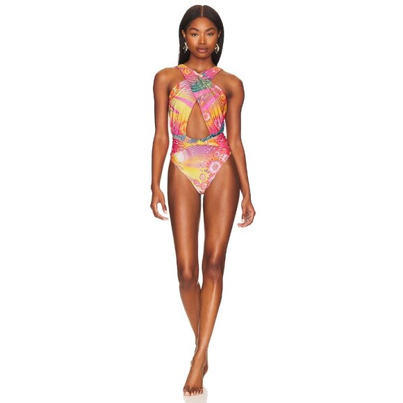 Agua Bendita x REVOLVE Faye One Piece Solaris Ombre Womens Size XS - Picture 1 of 5